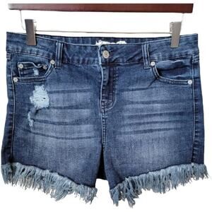 Altar'd State Chiara Distressed Cut Off Denim Jean Shorts